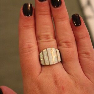Opal Sterling Silver Ring